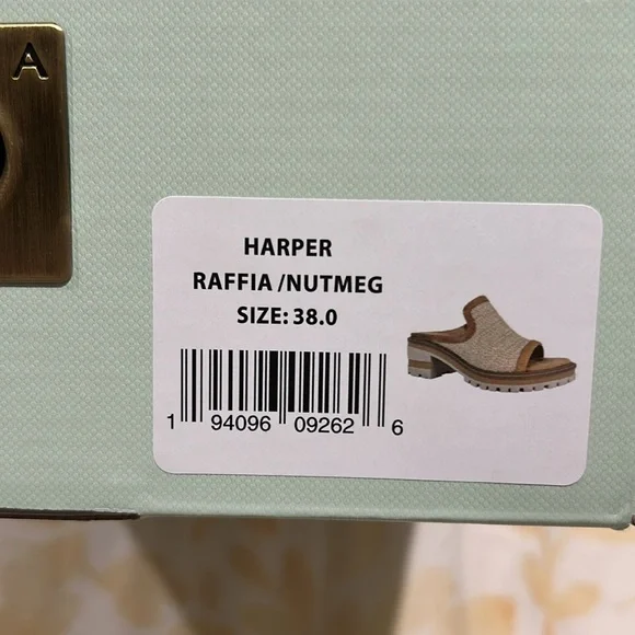 SALVIA Raffia Mules size 38. - Picture 9 of 11